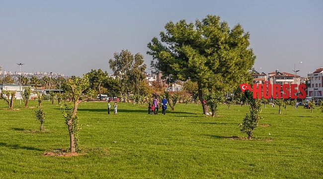 Kepez , moloz alanı yeşil bahçeye dönüştürdü