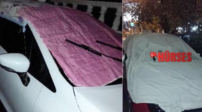 'Turuncu alarm' ile uyarılan Antalyalılardan doluya karşı kilimli önlem