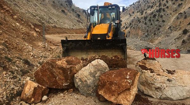 Yeşilgöl yolu ulaşıma kapatıldı
