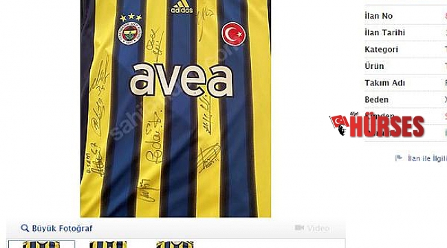 'Alex' imzalı Fenerbahçe forması, 3 milyon liraya satışta