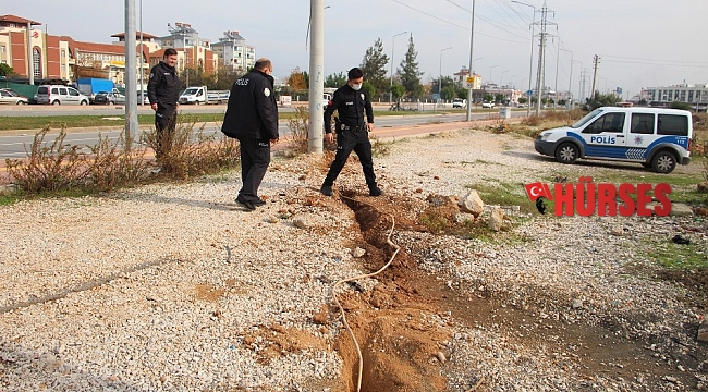Antalya'da güpegündüz kablo hırsızlığı pes dedirtti