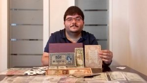 Antikacıda gördü, 13 yılda 380 parçalık eski para biriktirdi