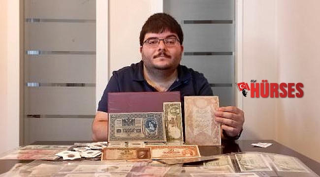 Antikacıda gördü, 13 yılda 380 parçalık eski para biriktirdi