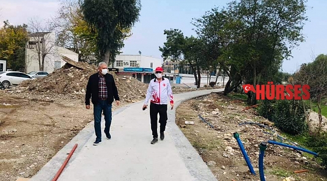 Başkan Topaloğlu Atatürk Parkındaki çalışmaları inceledi