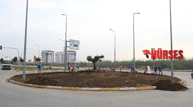 Büyükşehir'den kavşaklara peyzaj düzenlemesi