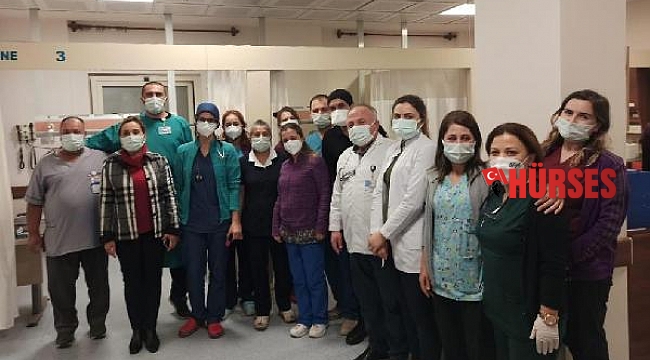 Çokal, yeni yıla sağlık çalışanlarıyla girdi