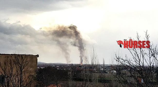 Eber Gölü kıyısındaki kamışlar iki gündür yanıyor
