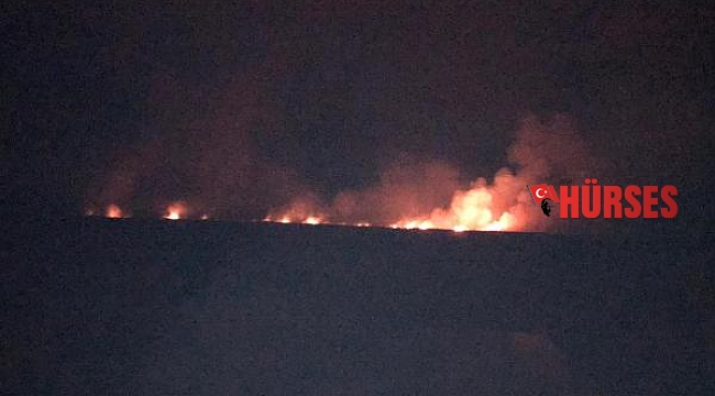 Eber Gölü'ndeki sazlık alanda yine yangın çıktı