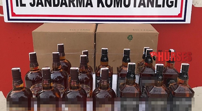 Finike'de 20 litre kaçak alkol ele geçirildi