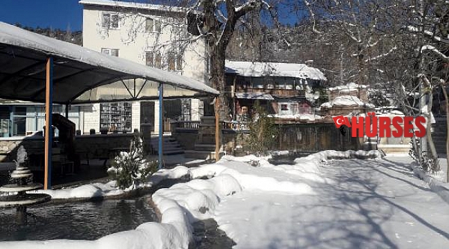 Gömbe ve Elmalı ovaları beyaza büründü