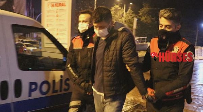 Hırsızlık şüphelisini bina sakinleri yakaladı