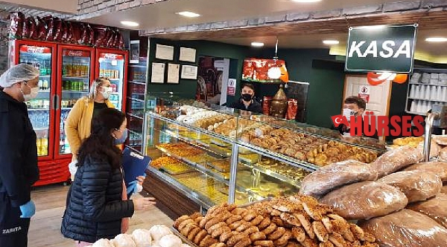 Kemer'de zabıtadan pastanelere denetim