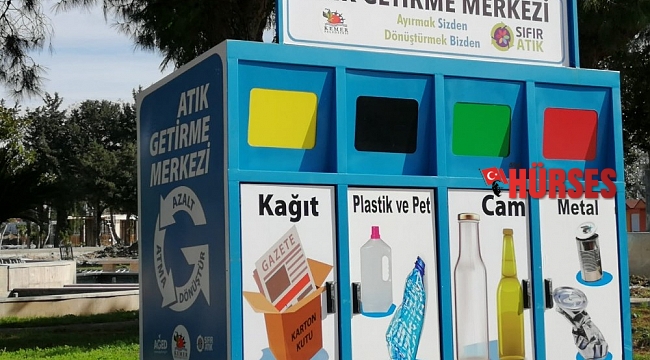 Kemer'e mobil atık getirme merkezi