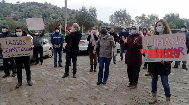 Kıyıkışlacık halkından ikinci liman tepkisi