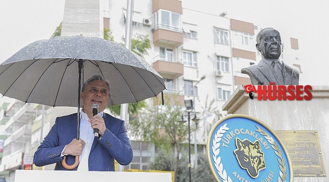 KKTC Kurucu Cumhurbaşkanı Rauf Denktaş, Muratpaşa&#039;da anıldı