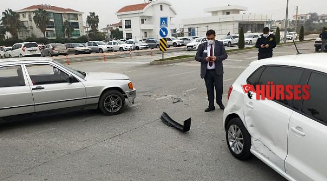 Kontrolsüz kavşakta kaza: 1 yaralı