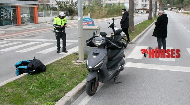 Motosikletli kuryeler çarpıştı: 1 yaralı