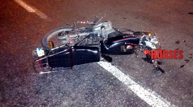 Otomobille çarpışan motosikletin sürücüsü öldü