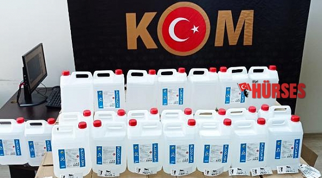 Polisten sahte alkol operasyonu