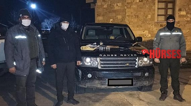 Projektörle avlanılan cipe el konuldu