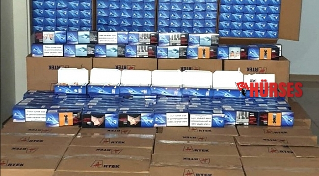 Şüpheli araçta 400 bin adet makaron ele geçirildi