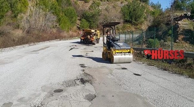 Alanya yollarında bisiklet yarışı hazırlığı