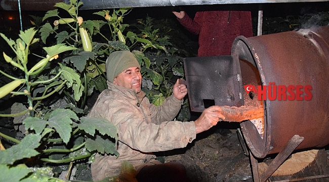 Antalya'da üretici geceyi seralarda geçirdi