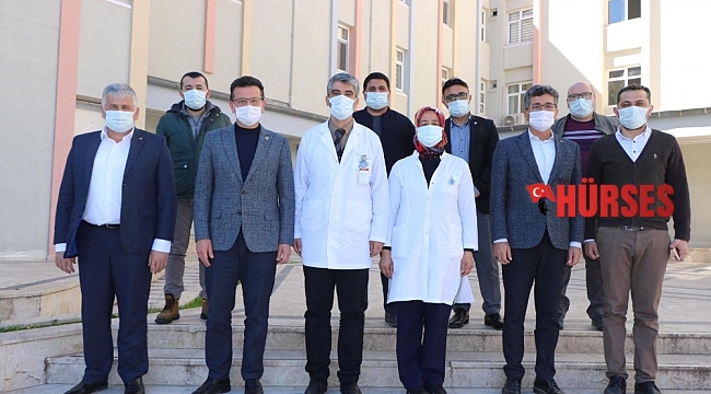 Atay Uslu, Kumluca Hastanesi ek bina inşaatını inceledi