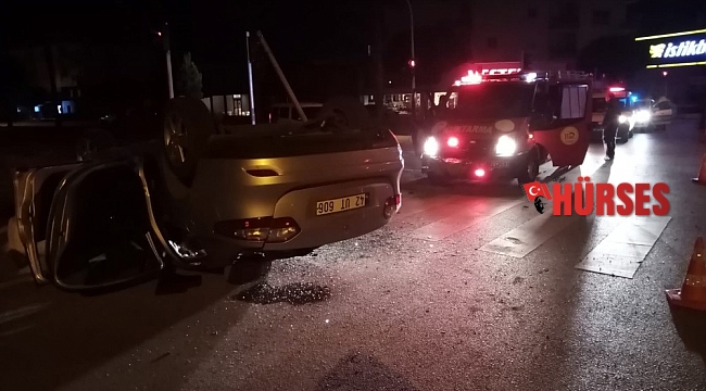 Cenazeye giderken kaza yaptılar: 3 yaralı