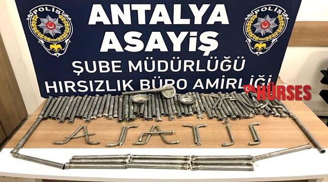 Dev süs ve gösteri havuzundan çalınan krom fıskiyeler, hurdacıda bulundu