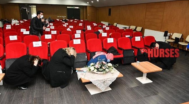 Eğitimde muhtarlara sürpriz tatbikat