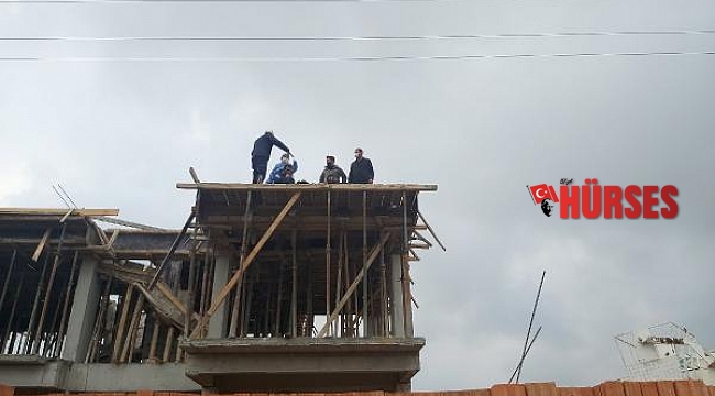 Elektrik akımına kapılan inşaat işçisi yaralandı