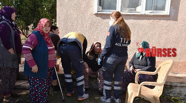 Evinde çıkan yangını, gözyaşlarıyla izledi
