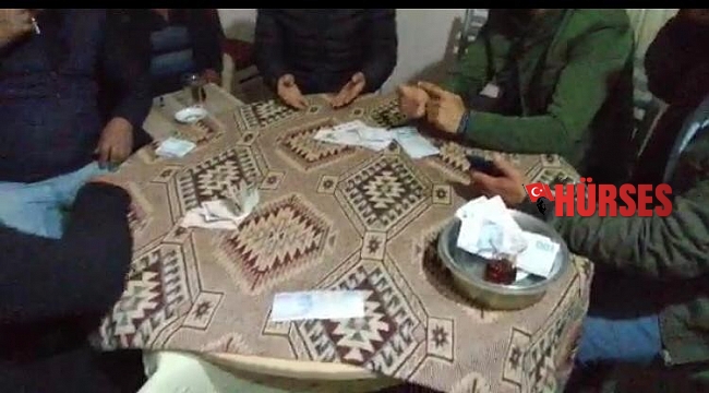 Jandarmanın kumar baskınında 66 bin 878 TL idari para cezası