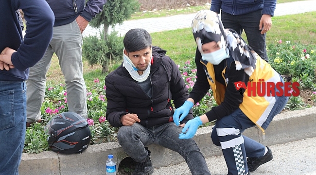 Kaskı hayatını kurtardı