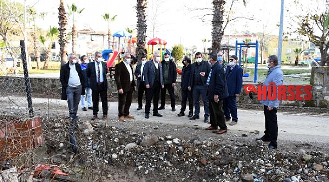 Kemer Belediyesi'nden Çamyuva'da altyapı çalışması