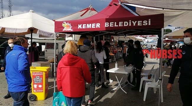 Kemer pazar alanlarında tedbirler sıkı tutuluyor