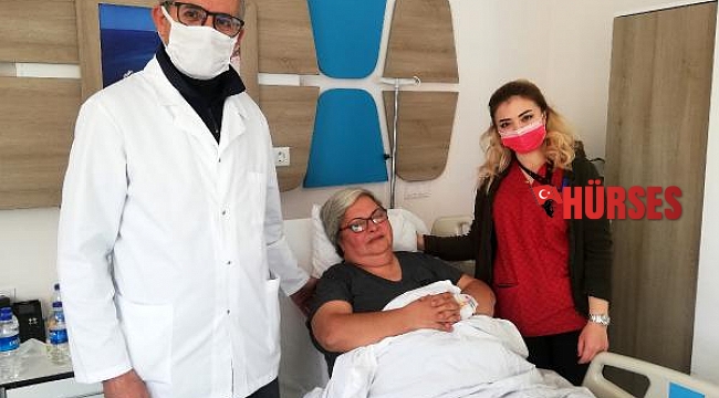Memesinden 4,5 kiloluk kitle çıkarıldı