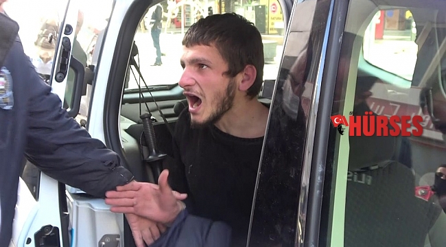 Metruk binaya giren şüpheli, polislere 'dayılandı'