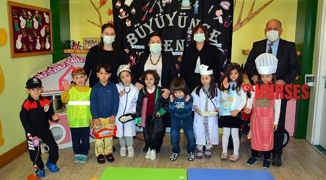 Minikler meslekleri öğrendi