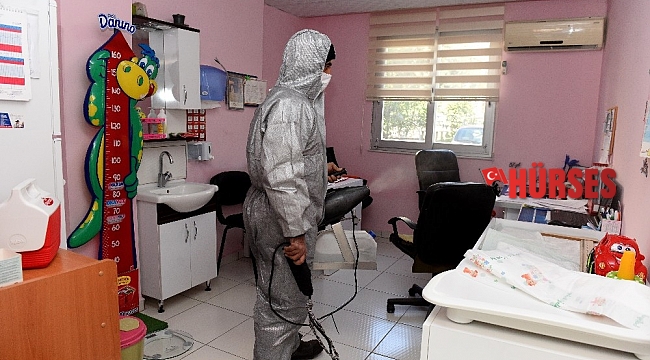 Muratpaşa'da dezenfekte çalışmaları sürüyor