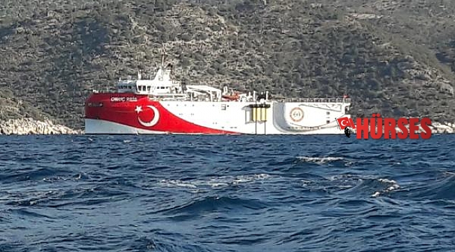Oruç Reis gemisi Demre açıklarına demirledi