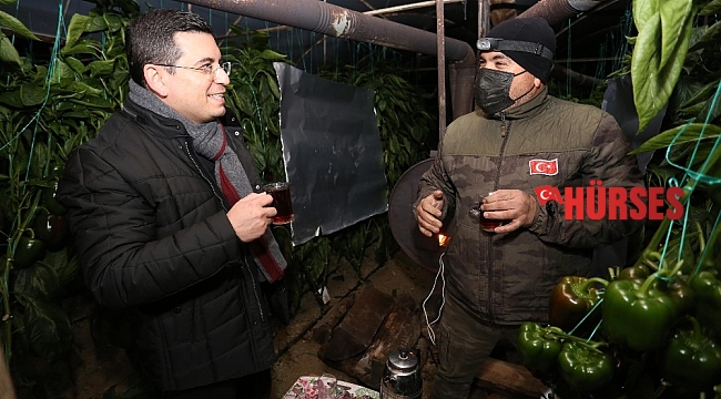 Tütüncü'den serada zirai don nöbeti