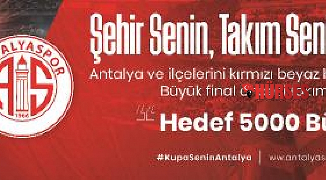Antalya kırmızı beyaza boyanacak