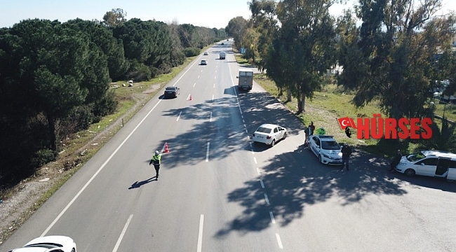 Antalya'da helikopter ve drone ile denetim