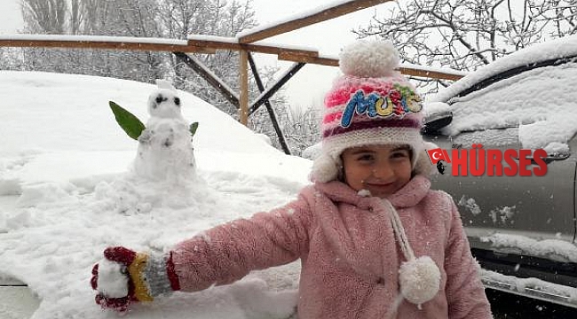Antalya'nın yüksek kesimlerine kar yağdı