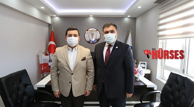 Başkan Tütüncü'den Sağlık-Sen'e taziye ziyareti