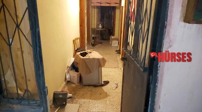 Çıktığı sokakta otomobil ve iş yerlerine zarar verdi
