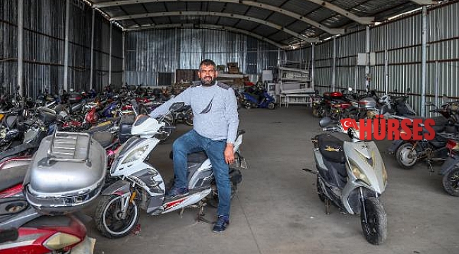 Hurda motosikletler, geri dönüşümle değerleniyor