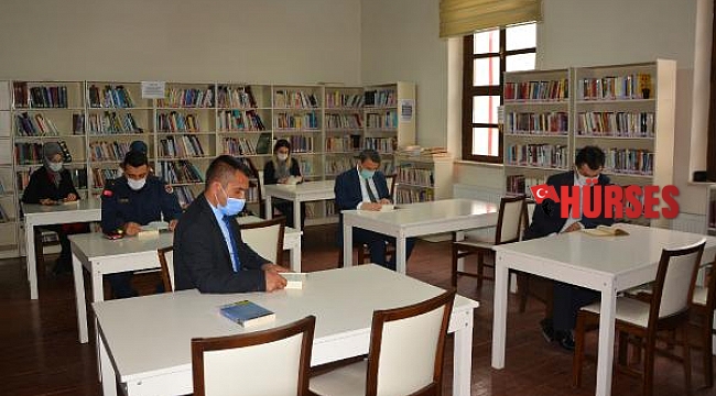 Kaymakam Çimşit'ten kütüphaneye ziyaret